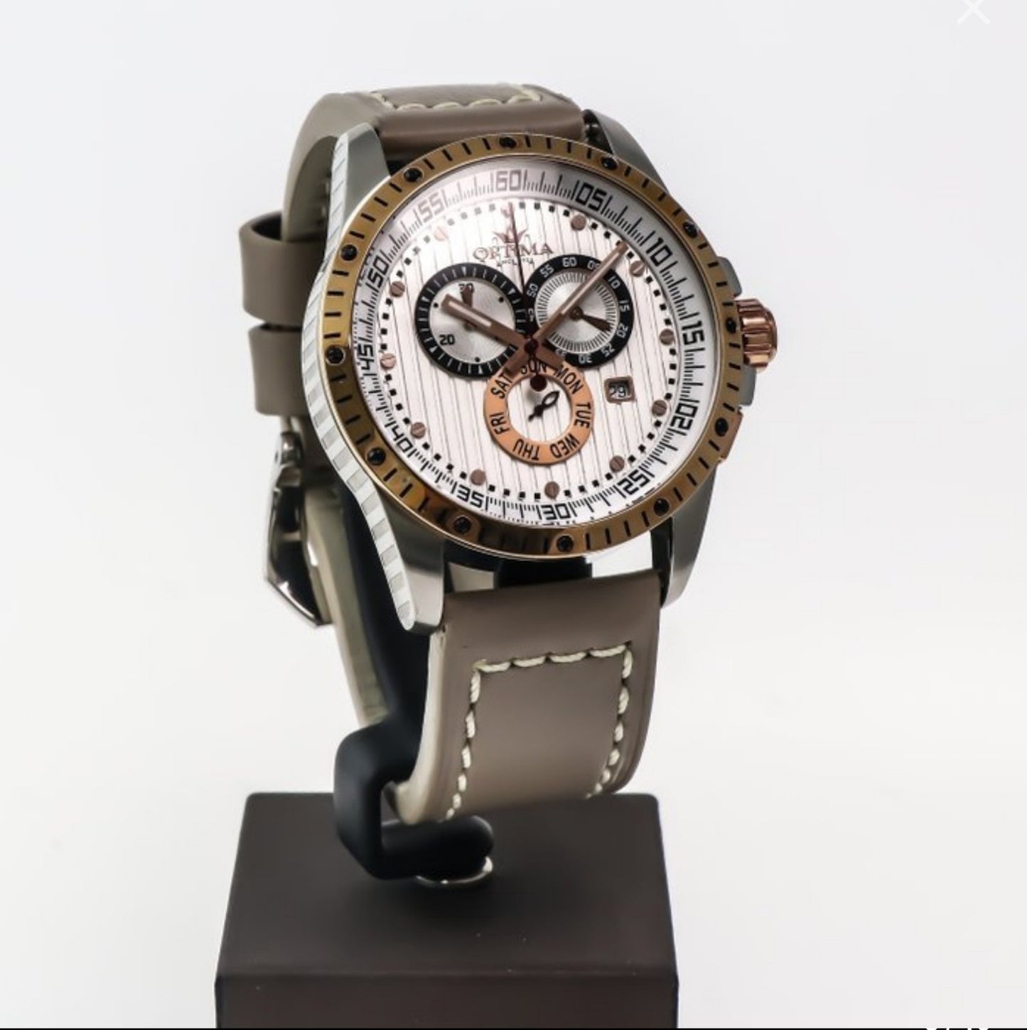 Optima • Swiss Chronograph Watch  • Stainless Steel Quartz • 45mm • OSC281-SRL-1