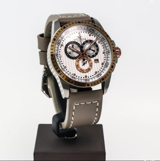 Optima • Swiss Chronograph Watch  • Stainless Steel Quartz • 45mm • OSC281-SRL-1